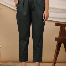 Juniper Women Comfort Slim Fit Plain Cigarette Trousers-image-99