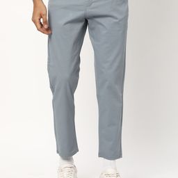 R&B Men Slim Fit Mid-Rise Cotton Regular Trousers-picture-15