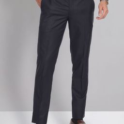 AD By Arvind Men Slim Fit Mid-Rise Formal Trousers-image-5