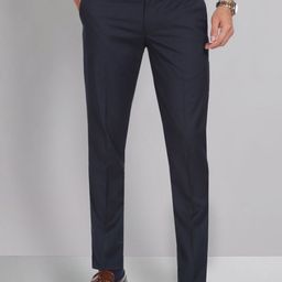 AD By Arvind Men Slim Fit Mid-Rise Formal Trousers-picture-5