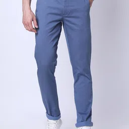 J Hampstead Men Slim Fit Cotton Trousers-image-37