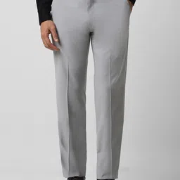 Van Heusen Men Mid-Rise Slim Fit Formal Trousers-image-6