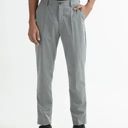 RARE RABBIT Men Chamer Slim Fit Mid-Rise Casual Trouser-image-22