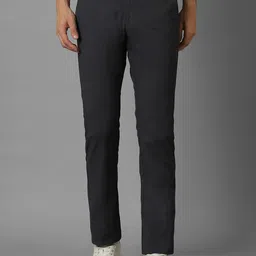 Allen Solly Men Slim Fit Mid-Rise Flat-Front Cotton Trousers-image-22