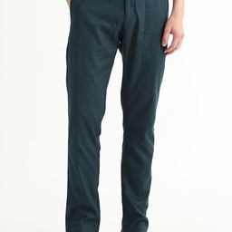RARE RABBIT Cellular Mid Rise Cotton Slim Fit Trouser-image-13