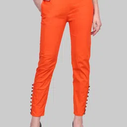 Popwings Women Regular Fit Cigarette Trousers-image-34