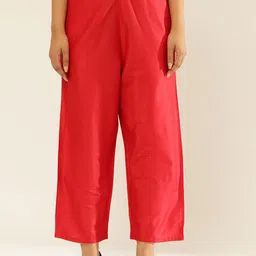 Abhishti Women Mid Rise Parallel Trousers-image-14