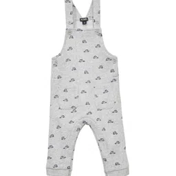 KIABI Infant Boys Printed Pure Cotton Dungaree-image-84