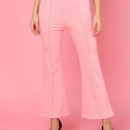 Mast & Harbour Women Flared Bootcut Trousers-image-96