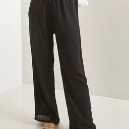 BIANCO LUCCI Women Regular Parallel Trousers-image-14
