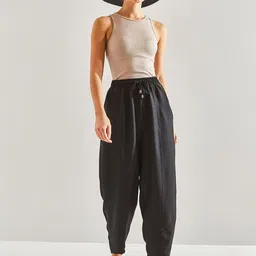 BIANCO LUCCI Women Cotton Regular Trousers-image-80