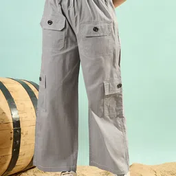 STYLECAST X KASSUALLY Women Mid-Rise Cotton Cargos Trousers-image-40