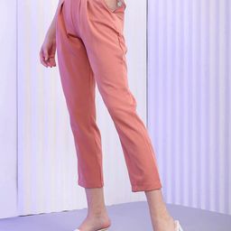 Freehand by The Indian Garage Co Women Crop Pleated Trouser-image-96