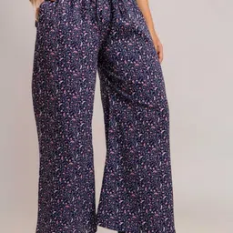 Wakshi Kurti Women Printed Cotton Relaxed Fit Wide Leg Trouser-image-94