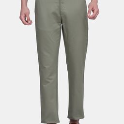 Blackberrys Men Olive Green B-90 Regular Fit Trousers-picture-27