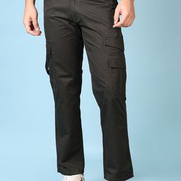 V-Mart Men Regular Fit Mid-Rise Cargos Trousers-picture-34