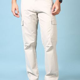 V-Mart Men Regular Fit Mid-Rise Cotton Cargos Trousers-image-69