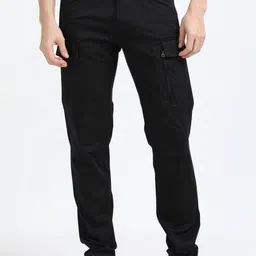 NEVER NEUD Men Relaxed Heavy Utility Cargos Trousers-image-78