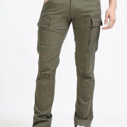 NEVER NEUD Men Relaxed Heavy Utility Cargos Trousers-image-87