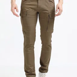 NEVER NEUD Men Relaxed Regular Fit Mid-Rise Heavy Utility Cargos Trousers-image-67