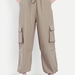 Next One Women Loose Fit Parachute Trousers-image-74