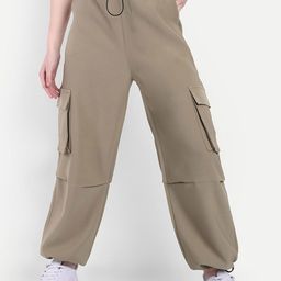 Next One Women Smart High-Rise Cargos Trousers-picture-2