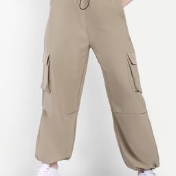 Next One Women Loose Fit Parachute Trousers-image-71