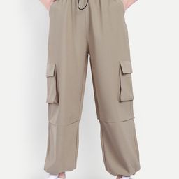 Next One Women Smart High-Rise Cargos Trousers-picture-12