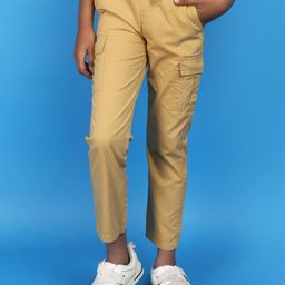V-Mart Boys Mid-Rise Cotton Cargos Trousers-image-83