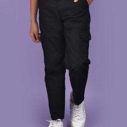 V-Mart Boys Mid-Rise Cotton Cargos Trousers-picture-8