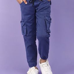 V-Mart Boys Mid-Rise Cotton Joggers Trouser-image-99