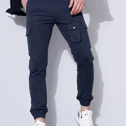 British Club Men Smart Slim Fit Low-Rise Joggers-image-54