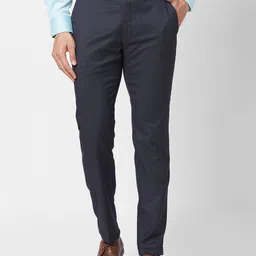 Park Avenue Men Neo Fit Checked Formal Trousers-picture-1
