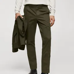 MANGO MAN Regular Fit Formal Trousers-image-72