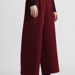 ONLY Women Mid-Rise Pleated Belted Pure Cotton Parallel Trousers-image-48