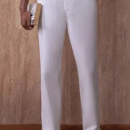 KINGDOM OF WHITE Men Mid-Rise Classic Chinos Trousers-image-89