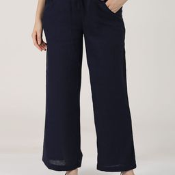 Saltpetre Women Relaxed Straight Fit Parallel Trousers-image-85