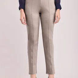 FableStreet Livin Straight Fit Trousers-image-5