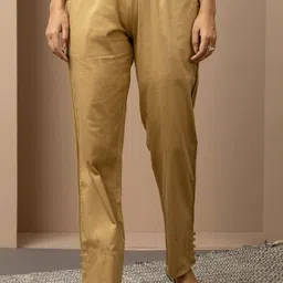 Lakshita Women Mid Rise Smart Straight Fit Cotton Trousers-image-25