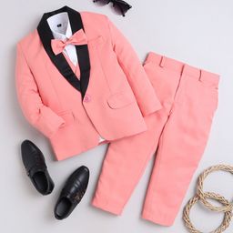 Jeetethnics  Infant Boys 4 Piece Tuxedo Party Suits-48