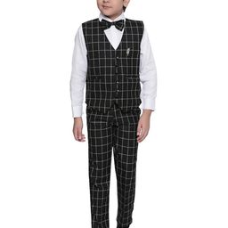 BAESD Boys Checked Single Breasted 3 Piece Suit-picture-20