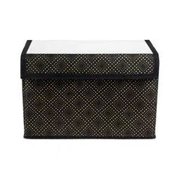 Kuber Industries Black & Yellow 2 Pieces Regular Multi-Utility Organisers-49