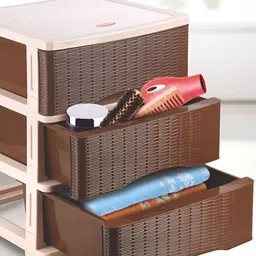 Nayasa Brown Set of 3 Regular Multi-Utility Organisers-15
