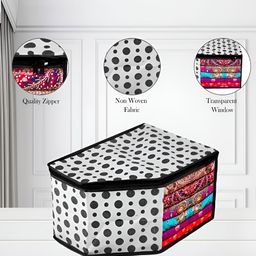 Kuber Industries Black & White 12 Pieces Regular Multi-Utility Organisers-18
