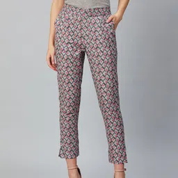 AURELIA Regular Fit Cotton Trousers-image-14