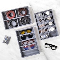 La Trove Grey 3 Pieces Regular Makeup Organisers-picture-24