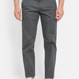 Octave Men Mid Rise Cotton Trousers-image-51