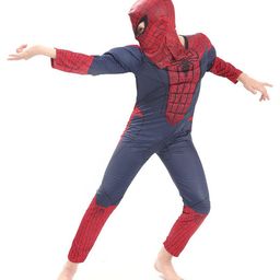 JENNA Kids-Girls Spiderman Printed T-shirt & Trousers With Mask-image-37