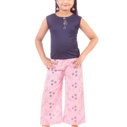 BAESD Girls Floral Printed Top With Trousers & Jacket-image-85