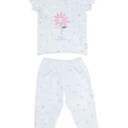 Gini and Jony Girls White & Pink Printed Top with Trouser-image-44
